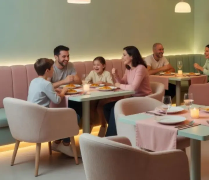 Komfortowa, przytulna atmosfera w restauracji Widoravelis